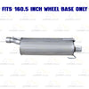 Intermediate Pipe, Muffler and Tail Pipe for 2007-2009 Ram 2500 and 2003-2008 Ram 3500 5.7L