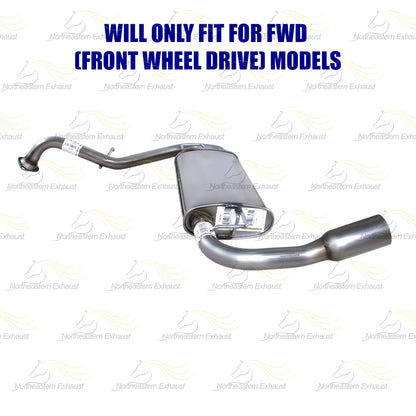 2006-2008 Toyota Matrix 1.8L Exhaust Muffler, Tail Pipe Exhaust System Kit