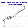 2007-2019 Nissan Frontier 4.0L Cat-back Exhaust Kit | 139.9" WB Crew Cab Pickup