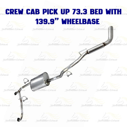 2007-2019 Nissan Frontier 4.0L Cat-back Exhaust Kit | 139.9" WB Crew Cab Pickup