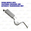 2007-2010 Hyundai Elantra 2.0L Exhaust Resonator Pipe and Muffler Assembly Kit | Stainless Steel