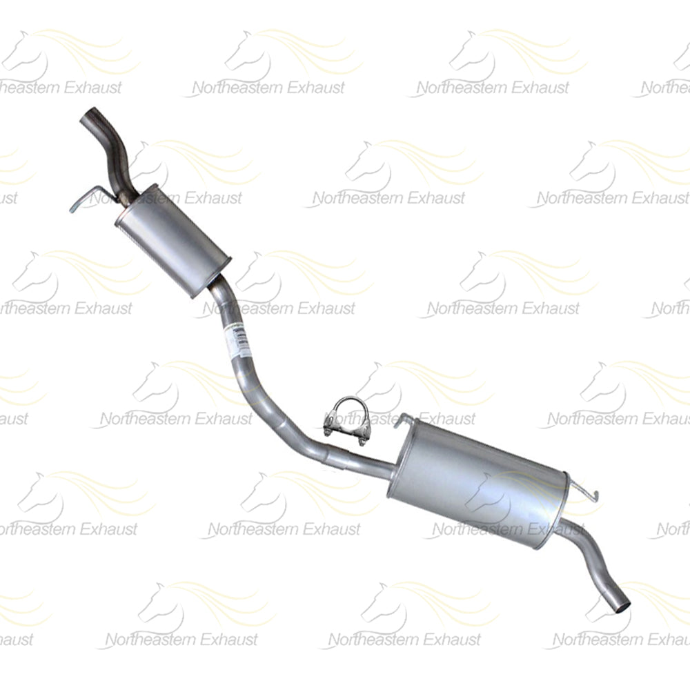 Northeastern Exhaust | Stainless Steel Exhaust Resonator Pipe and Muffler Assembly Compatible for 2010-2013 Ford Transit Connect 2.0L | Free Sleeves Included | Automotive Replacement Part