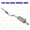 2010-2011 Honda CR-V 2.4L EPA Approved Exhaust Rear Catalytic Converter with Resonator and Muffler Kit