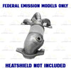 2002-2006 Nissan Altima and Sentra 2.5L Manifold Catalytic Converter - EPA Approved | Front