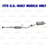 2010-2011 Honda CR-V 2.4L Exhaust Resonator Pipe and Muffler