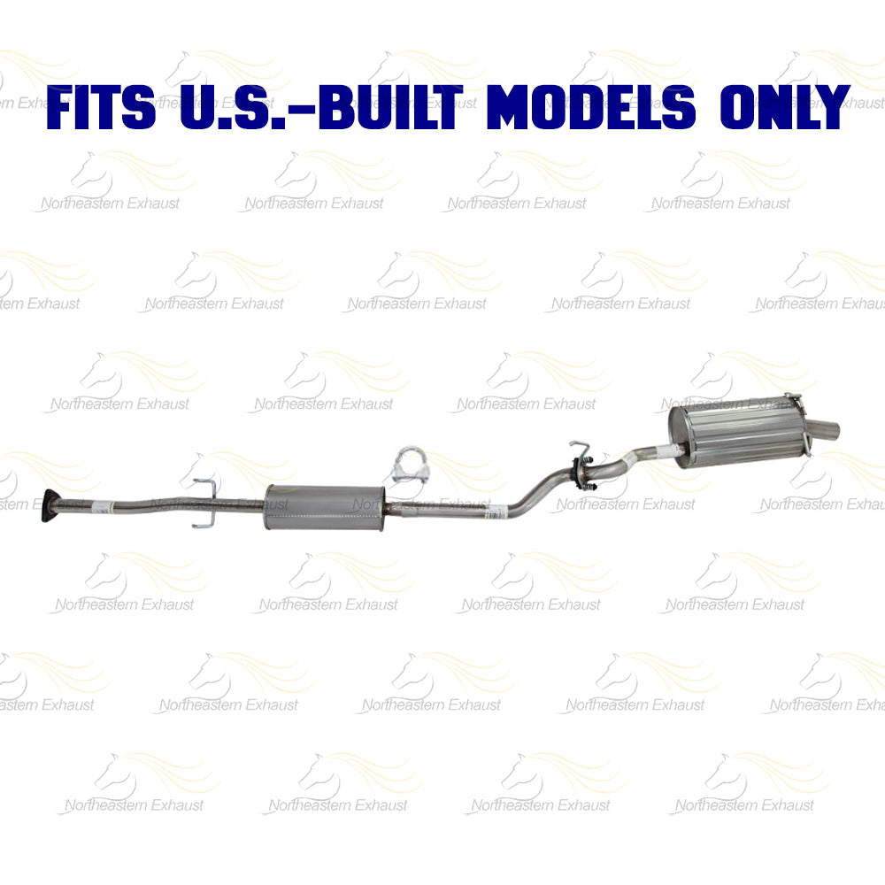 2010-2011 Honda CR-V 2.4L Exhaust Resonator Pipe and Muffler