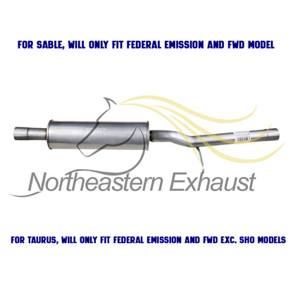 Exhaust Resonator Pipe for 2008-2009 Mercury Sable 3.5L | 2008-2012 Ford Taurus 3.5L