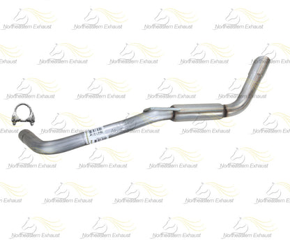 Metal exhaust pipe on a white background with 'Notheden Exhaust' branding.