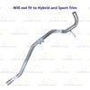 Exhaust Pipe for 2006-2009 Ford Fusion 2.3L | 2010-2012 Fusion 2.5L | 2006-2009 Mercury Milan 2.3L | 2010-2011 Milan 2.5L