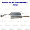 1999-2000 Honda Civic and Acura EL 1.6L Exhaust Muffler