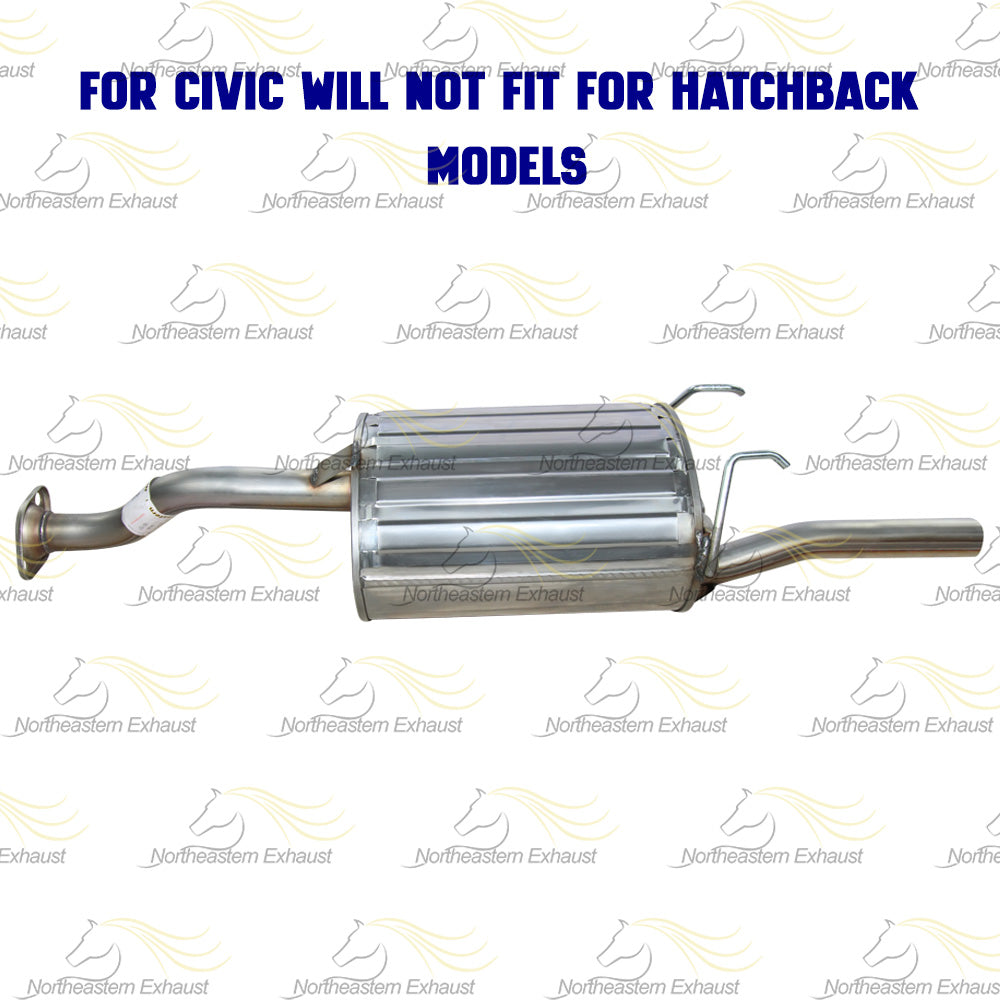 1999-2000 Honda Civic and Acura EL 1.6L Exhaust Muffler
