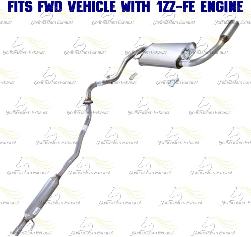 Cat-back Exhaust System Kit for 2003-2005 Toyota Matrix and Pontiac Vibe 1.8L