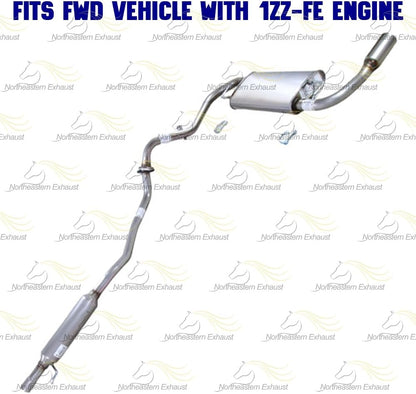 Cat-back Exhaust System Kit for 2003-2005 Toyota Matrix and Pontiac Vibe 1.8L