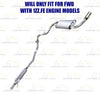 2005-2008 Pontiac Vibe 1.8L Exhaust Resonator Pipe Muffler & Tail Pipe