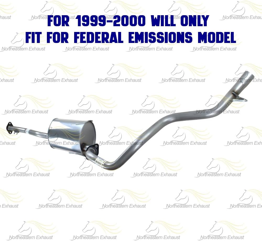 1996-2000 Toyota 4Runner 3.4L Muffler, Tail Pipe Exhaust System Kit | Federal Emissions