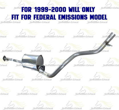 1996-2000 Toyota 4Runner 3.4L Muffler, Tail Pipe Exhaust System Kit | Federal Emissions