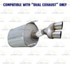 2003-2008 Pontiac Grand Prix 3.8L Intermediate Pipe Pair of Muffler Exhaust System Kit
