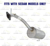 Exhaust Muffler for 2000-2004 Subaru Legacy & Outback 2.5L | 2001-2004 Outback 3.0L