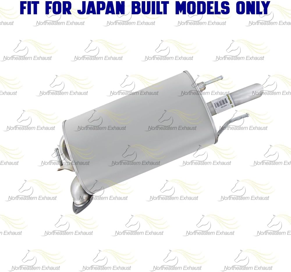 Resonator and Muffler Exhaust for 2002-2008 Toyota Camry and Solara 2.4L 3.3L