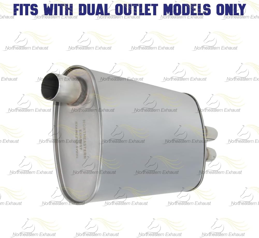 Exhaust Muffler for Chevrolet Cavalier 1995-2005 2.2L & 1996-2002 2.4L | Pontiac Sunfire 1999-2005 2.2L & 1999-2001 2.4L