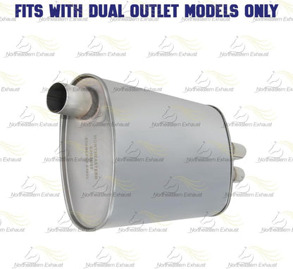 Exhaust Muffler for Chevrolet Cavalier 1995-2005 2.2L & 1996-2002 2.4L | Pontiac Sunfire 1999-2005 2.2L & 1999-2001 2.4L