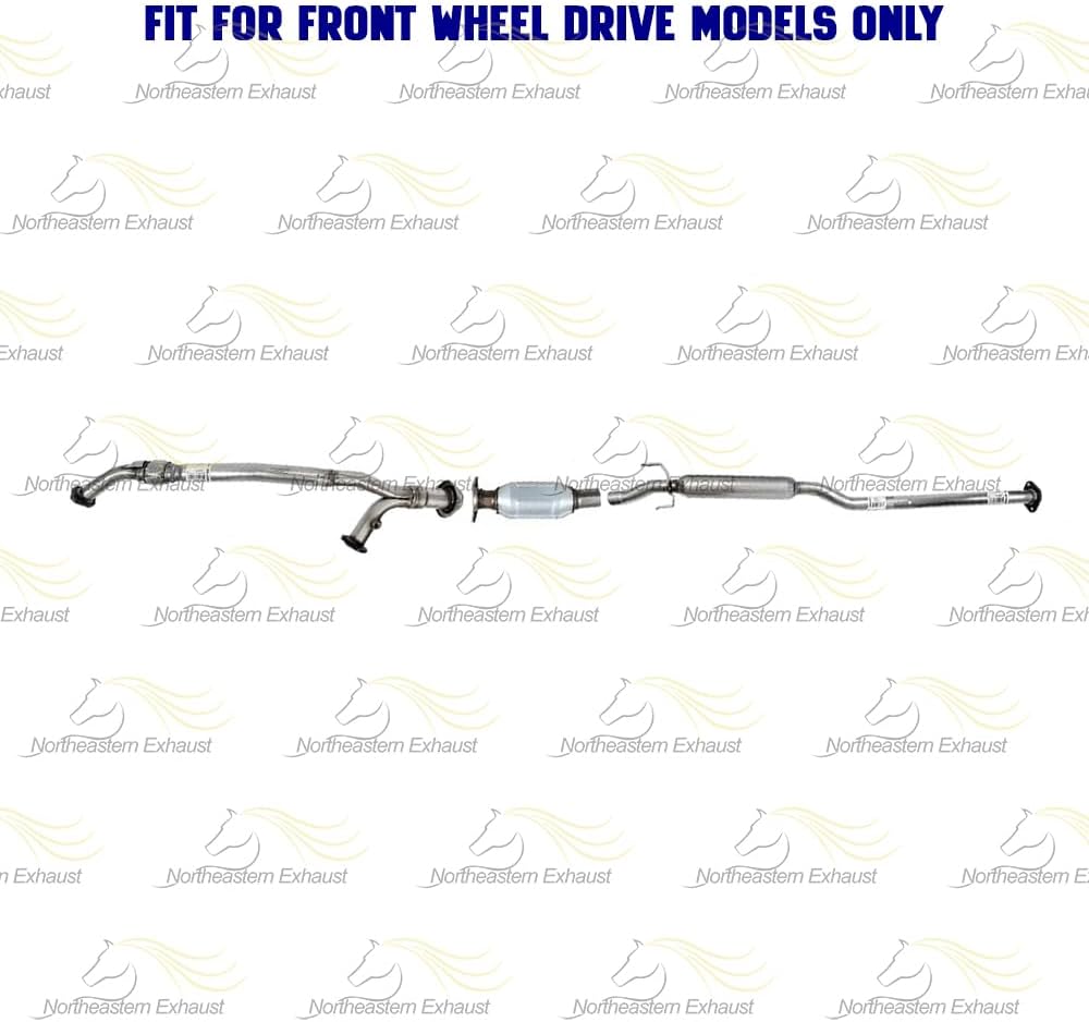 2004-2006 Toyota Sienna 3.3L FWD Exhaust Front Pipe, Catalytic Converter and Resonator