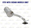 Exhaust Muffler for 2000-2004 Subaru Legacy & Outback 2.5L | 2001-2004 Outback 3.0L