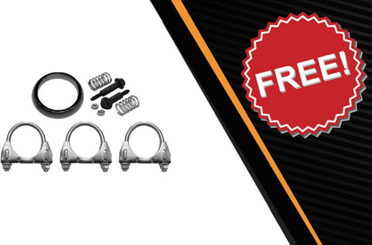 Northeastern Exhaust | Stainless Steel Resonator, Pipe, Muffler, & Tail Pipe Cat-Back Exhaust System Kit Compatible for Pontiac Vibe 2005-2008 1.8L | Free Gasket, Clamps and Spring Bolt Kit Included