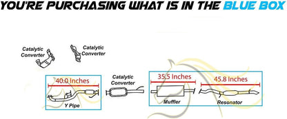 2001-2004  Ford Escape and  Mazda Tribute 3.0L Exhaust Y-Pipe, Muffler, and Resonator Pipe