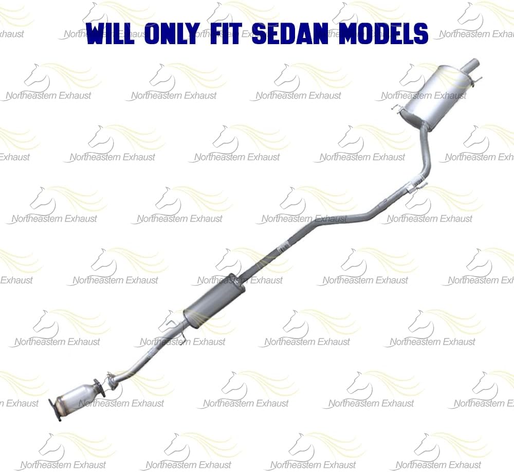 2008-2012 Honda Accord 2.4L SEDAN Exhaust Catalytic Pipe and Muffler