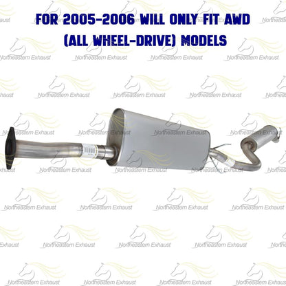 Exhaust System Kit for 2005-2006 Terraza, Uplander, Montana and Relay 3.5L