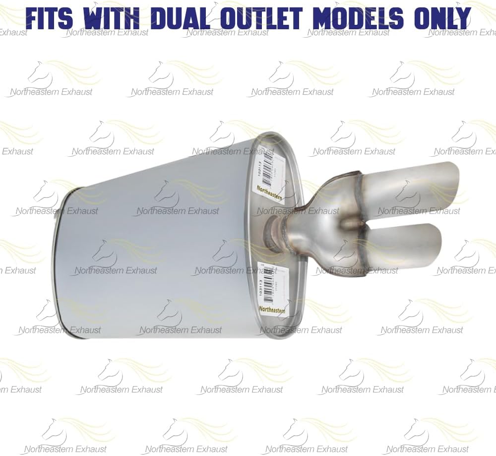Exhaust Muffler for Chevrolet Cavalier 1995-2005 2.2L & 1996-2002 2.4L | Pontiac Sunfire 1999-2005 2.2L & 1999-2001 2.4L