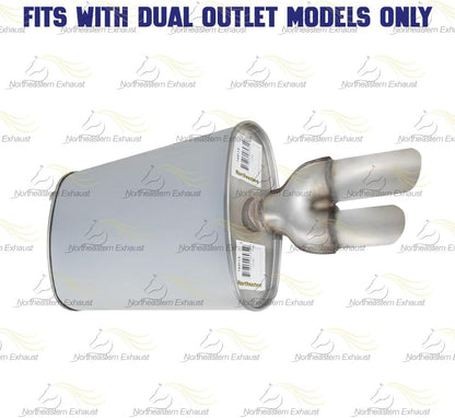 Exhaust Muffler for Chevrolet Cavalier 1995-2005 2.2L & 1996-2002 2.4L | Pontiac Sunfire 1999-2005 2.2L & 1999-2001 2.4L
