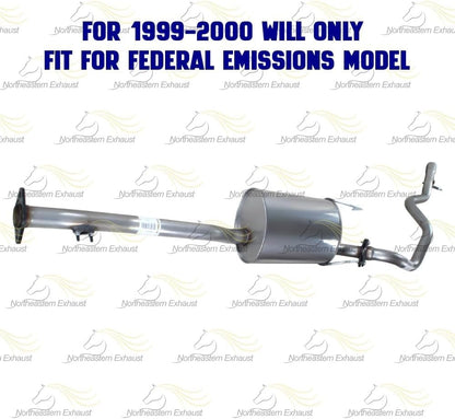 1996-2000 Toyota 4Runner 3.4L Exhaust Muffler and Tail Pipe | For vehicle with Federal Emissions