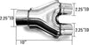 Stainless Steel Universal Exhaust Stamped Y Pipe | 2.5" Inch ID/OD (6 PACK) | 2" Inch ID/OD (6 PACK) | 2.25" Inch ID/OD | 2.5" Inch ID/OD