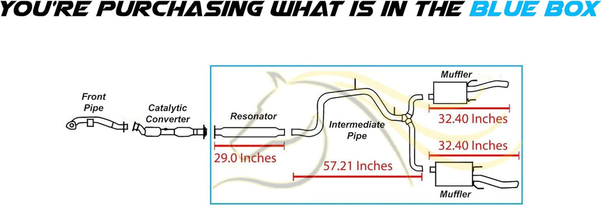Exhaust System Kit for 2006-2009 Chevy Impala 5.3L | 2006-2011 Impala 3.9L