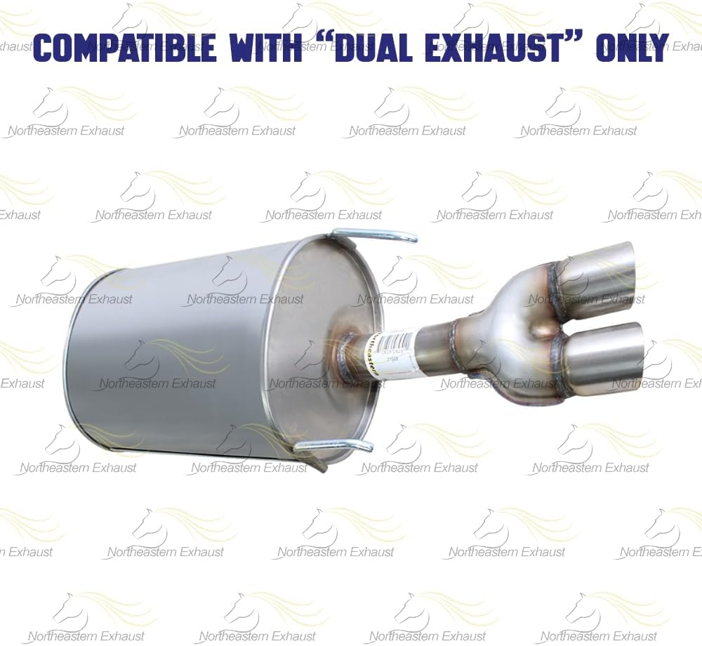 2003-2008 Pontiac Grand Prix 3.8L Intermediate Pipe Pair of Muffler Exhaust System Kit
