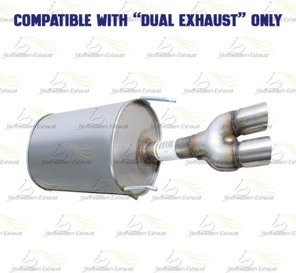 2003-2008 Pontiac Grand Prix 3.8L Intermediate Pipe Pair of Muffler Exhaust System Kit