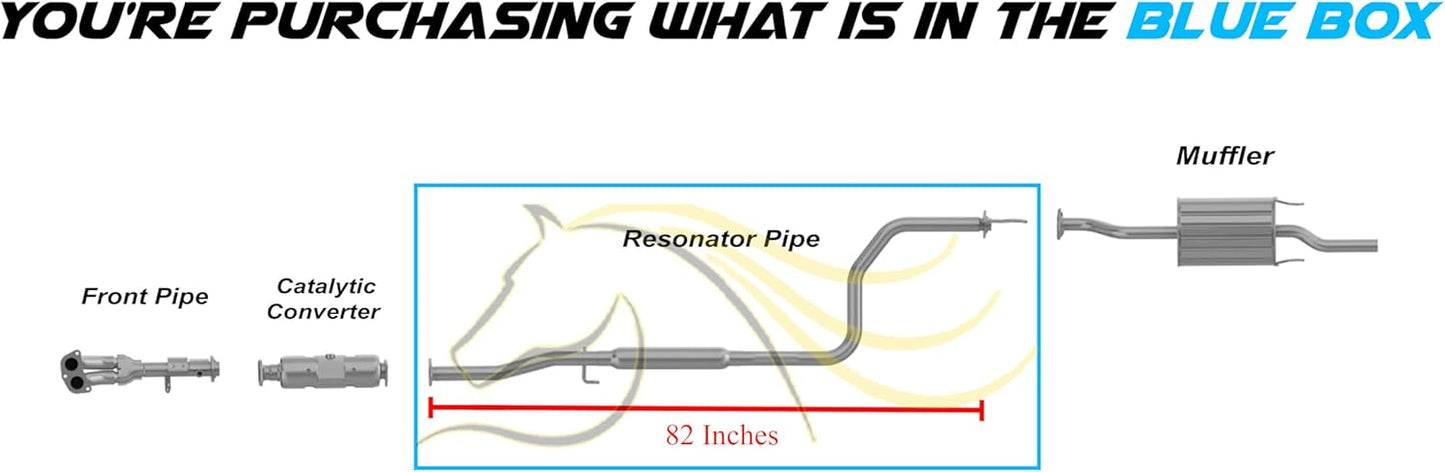 Exhaust Resonator Pipe for 1996-2000 Honda Civic 1.6L EX | 1997-2000 Acura EL 1.6L