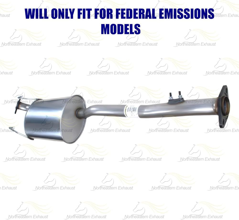 Northeastern Exhaust | Stainless Steel Exhaust Muffler Compatible for 1996-2000 Toyota 4Runner 3.4L | Free Gaskets, Hangers, and Bolts & Nuts Included | Automotive Replacement Part