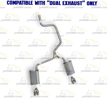 2003-2008 Pontiac Grand Prix 3.8L Intermediate Pipe Pair of Muffler Exhaust System Kit
