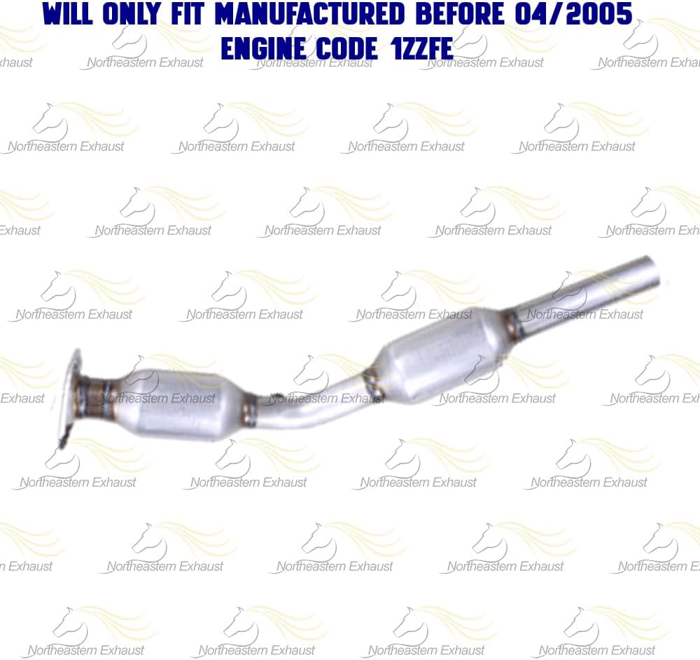 2003-2005 Toyota Corolla 1.8L Catalytic, Resonator Pipe and Muffler