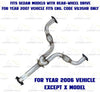 2003–2007 Infiniti G35 3.5L Pair of Exhaust Catalytic Converters with Y Pipe | EPA Approved