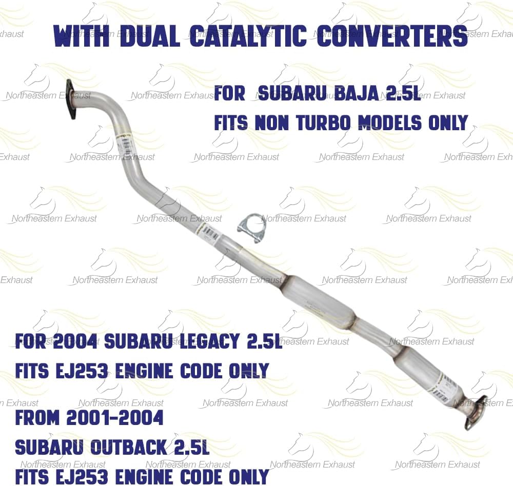 2003 Subaru Baja | 2000-2004 Subaru Legacy & Outback 2.5L Exhaust Resonator Pipe