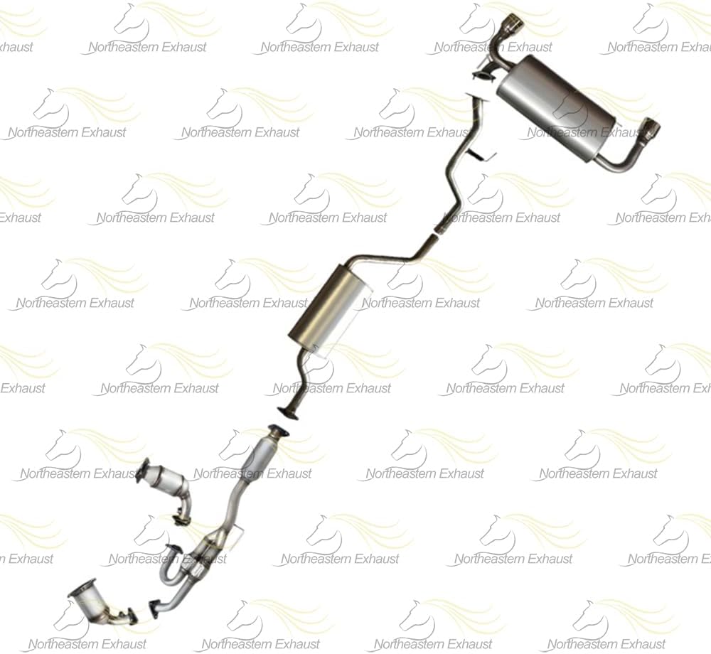 2003-2007 Nissan Murano 3.5L EPA Approved Pair of Manifold, Catalytic Converter, Resonator and Muffler