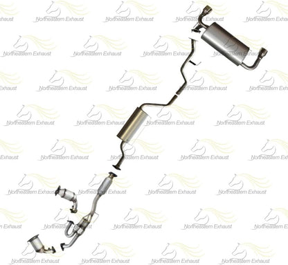 2003-2007 Nissan Murano 3.5L EPA Approved Pair of Manifold, Catalytic Converter, Resonator and Muffler