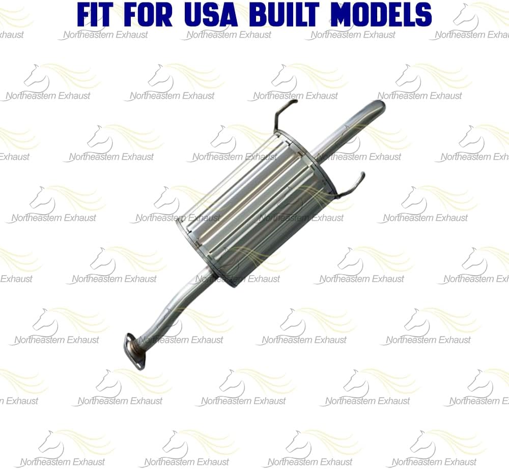 2001-2005 Honda Civic 1.7L Resonator and Muffler Exhaust