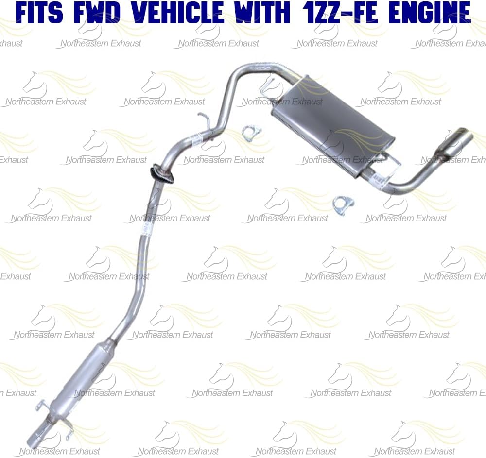 Cat-back Exhaust System Kit for 2003-2005 Toyota Matrix and Pontiac Vibe 1.8L
