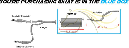 Muffler and Tail Pipe for Jeep Liberty 2002-2005 2.4L | 2005-2006 2.8L | 2002-2007 3.7L
