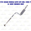 2000-2004 Ford Focus SOHC 2.0L Sedan Exhaust System Kit